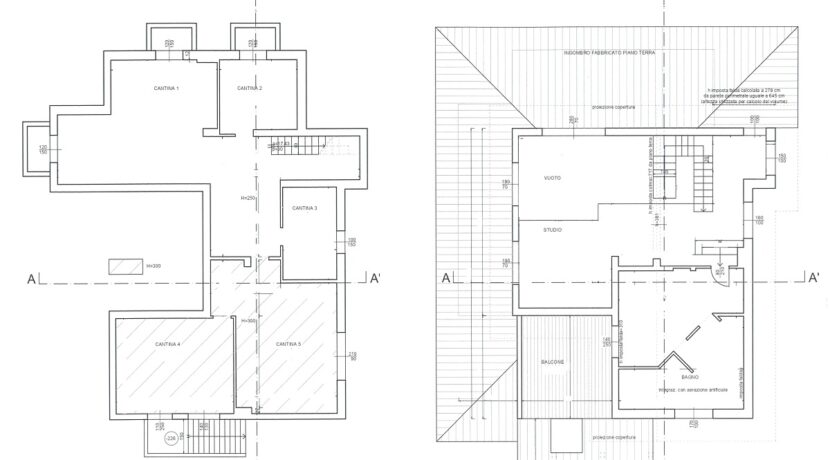 Planimetria Villa Don Minzoni P. 1